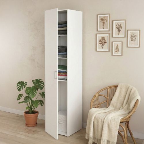 Armadio bianco slim 41x175h cm - Khutulun