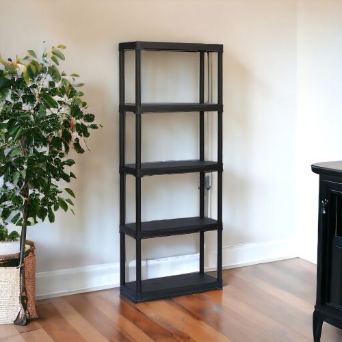 Armadio da esterno Damme, Scaffale outdoor, Armadio balcone multiuso, Armadietto da esterno, 100% Made in Italy, Antracite, 70x30h176 cm