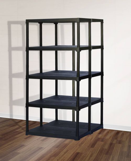 Armadio da esterno Damme, Scaffale outdoor, Armadio balcone multiuso, Armadietto da esterno, 100% Made in Italy, Antracite, 90x78h176 cm