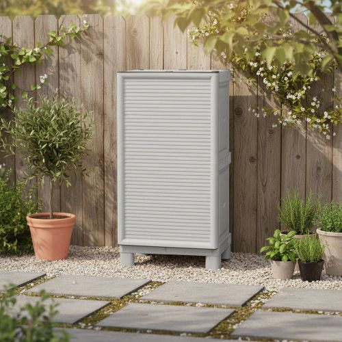Armadio esterno grigio chiaro 50x92h cm - Arlinda