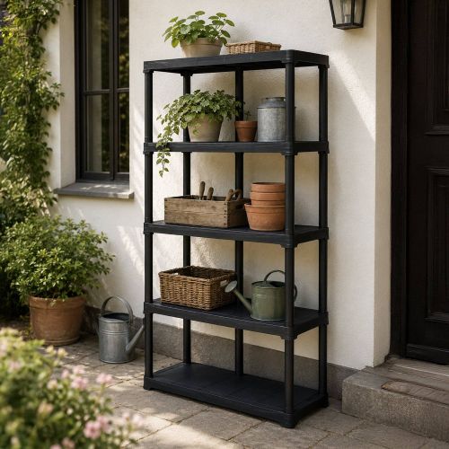 Armadio in plastica antracite 100x176h cm - Aurelian