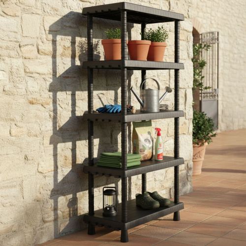 Armadio in plastica antracite 72x164h cm - Goshenita