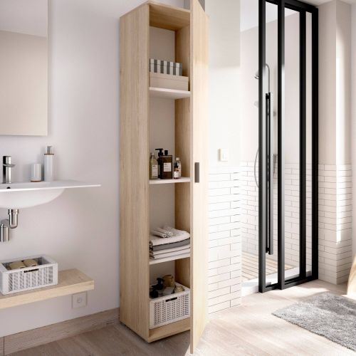 Armadio legno bagno 39x190h cm - Arrow