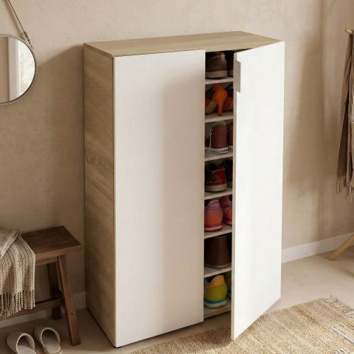 Armadio legno e bianco 2 ante 72x103h cm - Athenodora