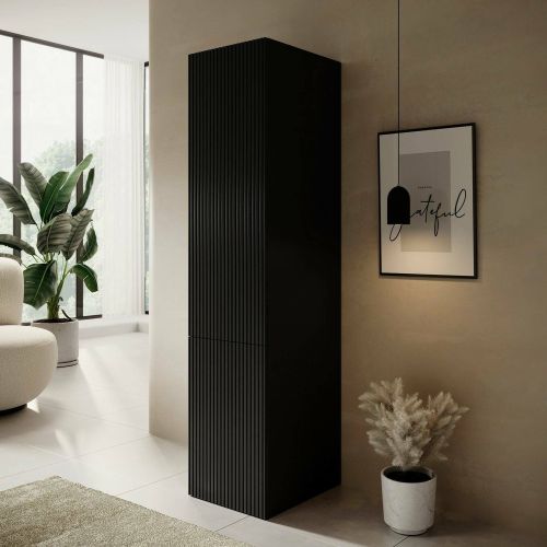 Armadio multiuso 1 anta Treville, 45,4x54 h202,5 cm, Nero