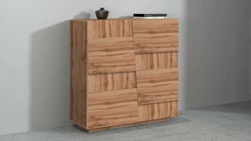 Armadio multiuso Zulimo, Mobile multifunzione, Armadietto a 2 ante, 120x44h126 cm, Rovere