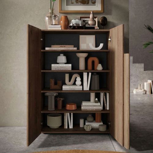Armadio noce ante battenti 78x116h cm - Harvey