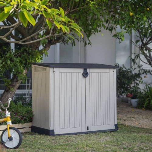 Armadio terrazzo 2 ante beige 132x113h cm - Gander