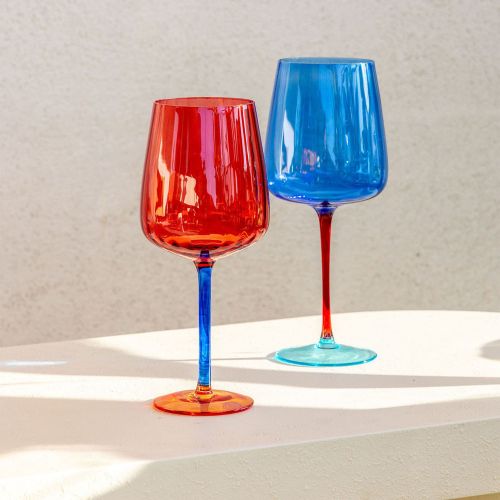 Bicchieri Rosso 500 ml Adatto per Lavastoviglie, - Nigapa