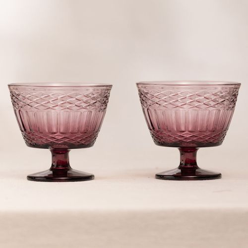 Bicchieri Rosso Borgogna set da 2 350 ml Sfumatura Colore Struttura Borgogna, - Nidatiha