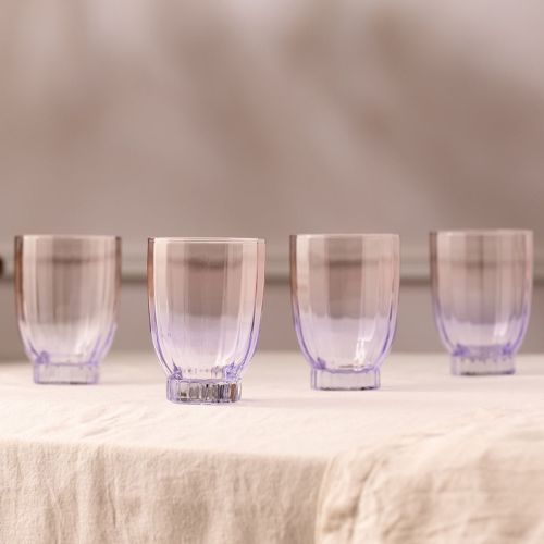 Bicchieri Viola set da 4 320 ml, - Neregale