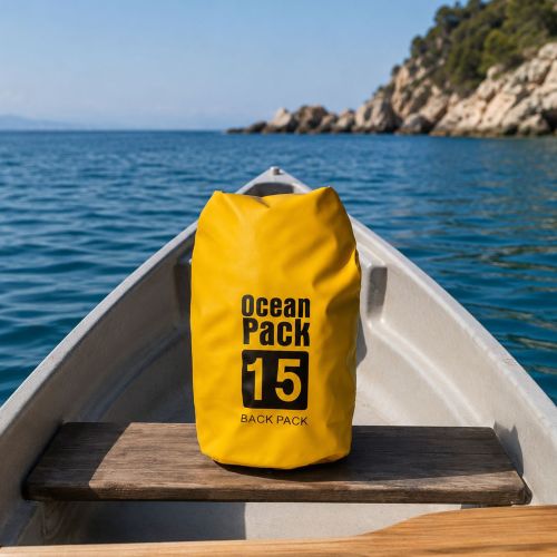 Borsa Impermeabile Giallo Capacità 15 lt - Semarese