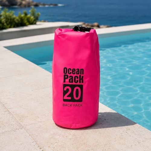 Borsa Impermeabile Rosa Fuxia Capacità 20 lt Sfumatura Colore Struttura Fuxia - Semiha