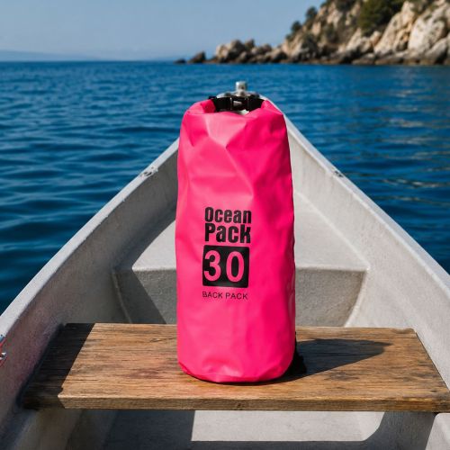 Borsa Impermeabile Rosa Fuxia Capacità 30 lt Sfumatura Colore Struttura Fuxia - Semitame