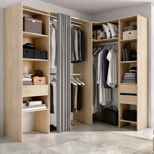 Cabina armadio con ripiani regolabili rovere 214x205h cm - Pali