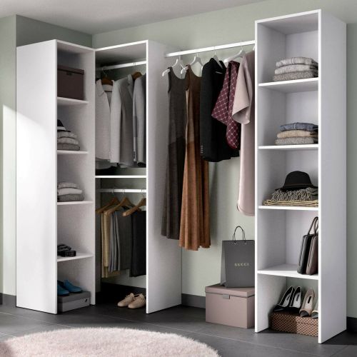 Cabina armadio modulabile bianca 226x185h cm - Alexois