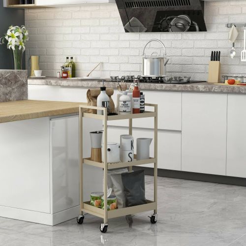 Carrello Masio, 43x30 h80 cm, Panna