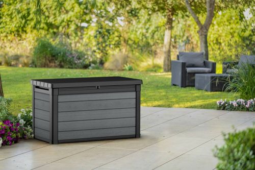 Cassapanca da esterno 122x62x70h cm antracite - Ajax