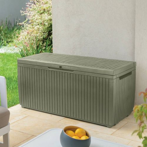 Cassapanca da giardino 123x53x57h cm verde - Burlington