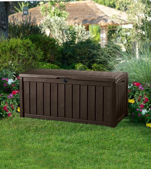 Cassapanca outdoor resistente 128x65x61h cm marrone - Sorel