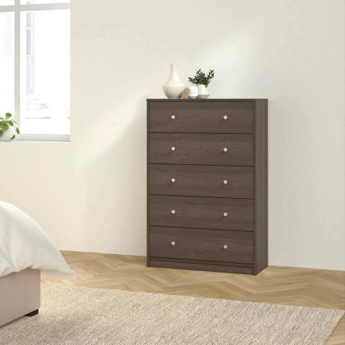 Cassettiera 5 cassetti noce 72x108h cm - Contessa