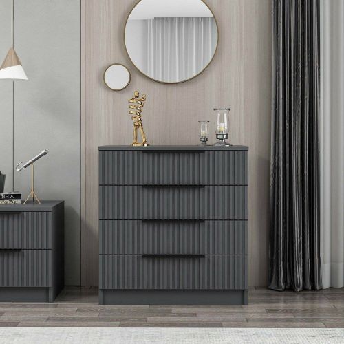 Cassettiera 7 cassetti antracite 72x77h cm - Vicente