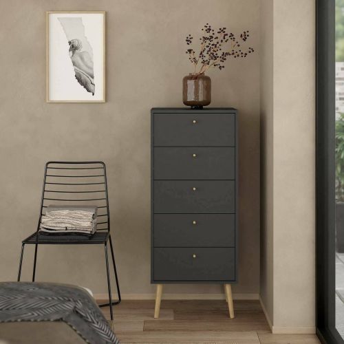Cassettiera alta grigia 50x120h cm - Yaounde