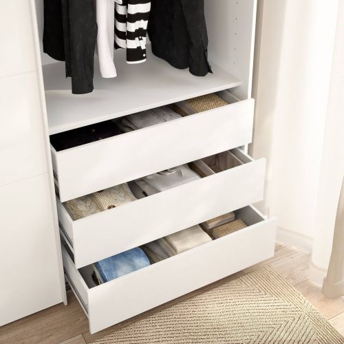 Cassettiera con maniglie bianca 87x69h cm - Boulogne