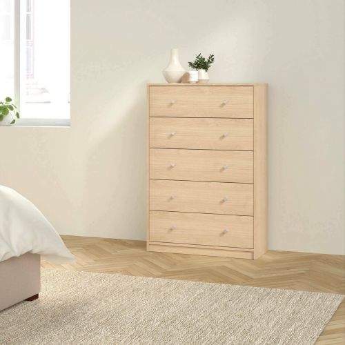 Cassettiera con maniglie rovere 72x108h cm - Contessa