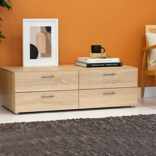 Cassettiera economica rovere 110x35h cm - Gignod