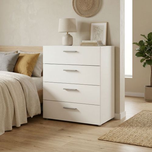 Cassettiera Genoni, 4 Cassetti 70x40.25x75.7h cm