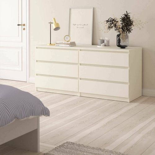 Cassettiera in legno bianca 153x70h cm - Aci