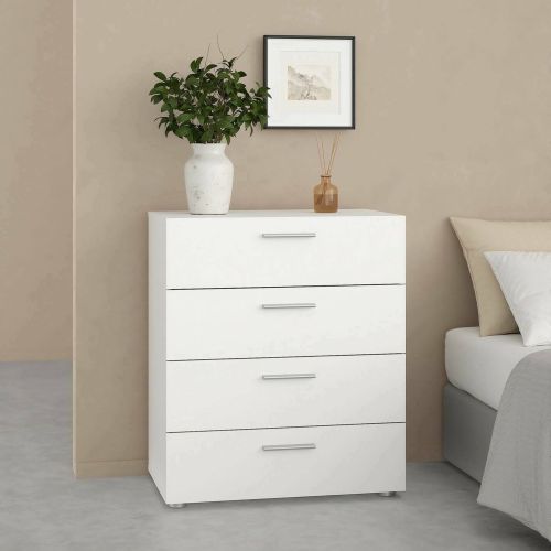 Cassettiera in legno bianca 70x82h cm - Aramis