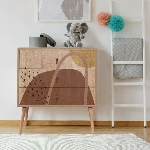Cassettiera in legno multicolore 80x89h cm - Apricale