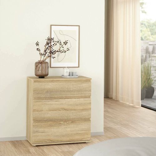 Cassettiera moderna quercia 76x83h cm - Aski