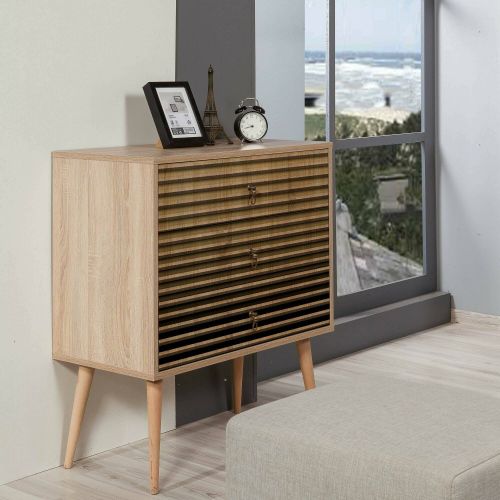 Cassettiera moderna quercia 80x90h cm - Apricale