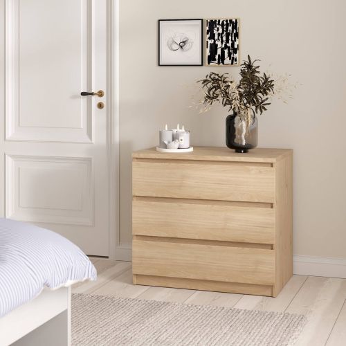 Cassettiera moderna rovere 77x70h cm - Artic