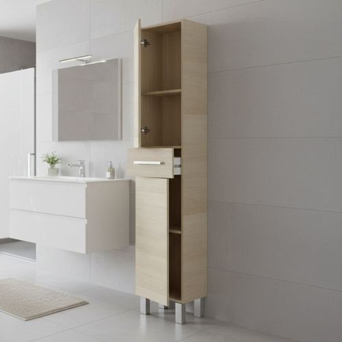Colonna 2 ante minimal 35x182h cm rovere - Alka