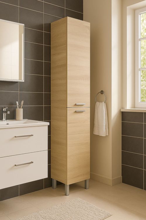 Colonna moderna 2 ante 30x182h cm rovere - Ark