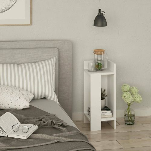 Comodino classico bianco 25x27x60h cm - Germana