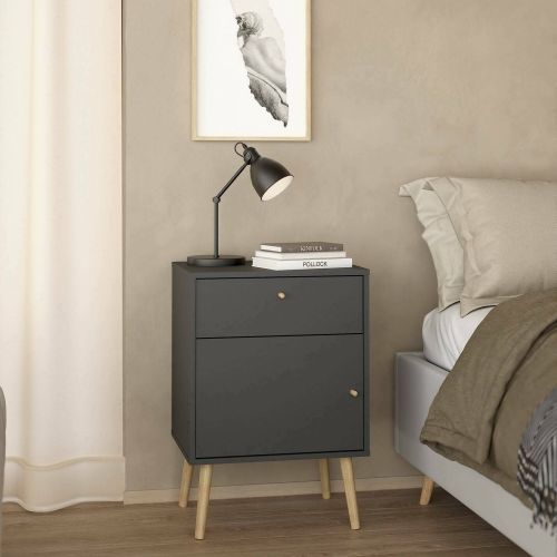 Comodino in legno grigio 50x39x72h cm - Antenati