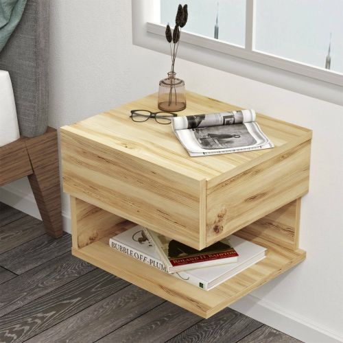 Comodino in legno quercia 40x31x35h cm - Gerardo