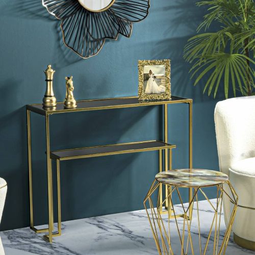 Consolle 100x35x80h cm oro - Jackson