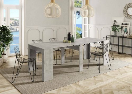 Consolle allungabile Dpanozz, 90-237x51h78 cm, Grigio
