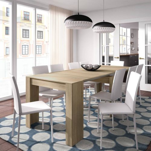 Consolle allungabile legno 4-10 posti rovere - Abicitren