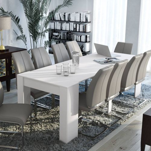 Consolle estensibile 4-10 posti effetto legno bianco - Maner
