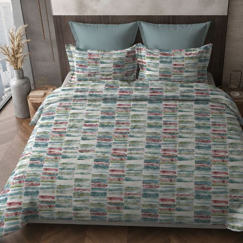 Copripiumino Matrimoniale Azzurro Multicolore Federa Inclusa 300x250 cm - Salano Luxury