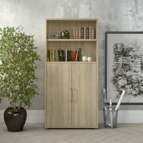 Credenza alta quercia 89x40x186h cm 2 ante - Saotome