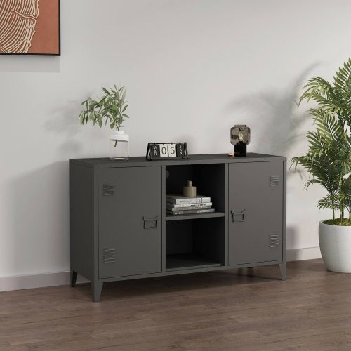 Credenza ardesia 120x40x73h cm 2 ante - Friddi
