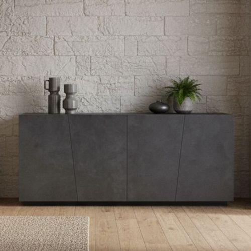Credenza ardesia 200x43x86h cm 4 ante - Apollo